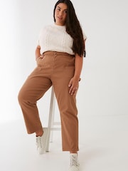 FatFace Brown Peyton Utility Trousers - Image 1 of 2
