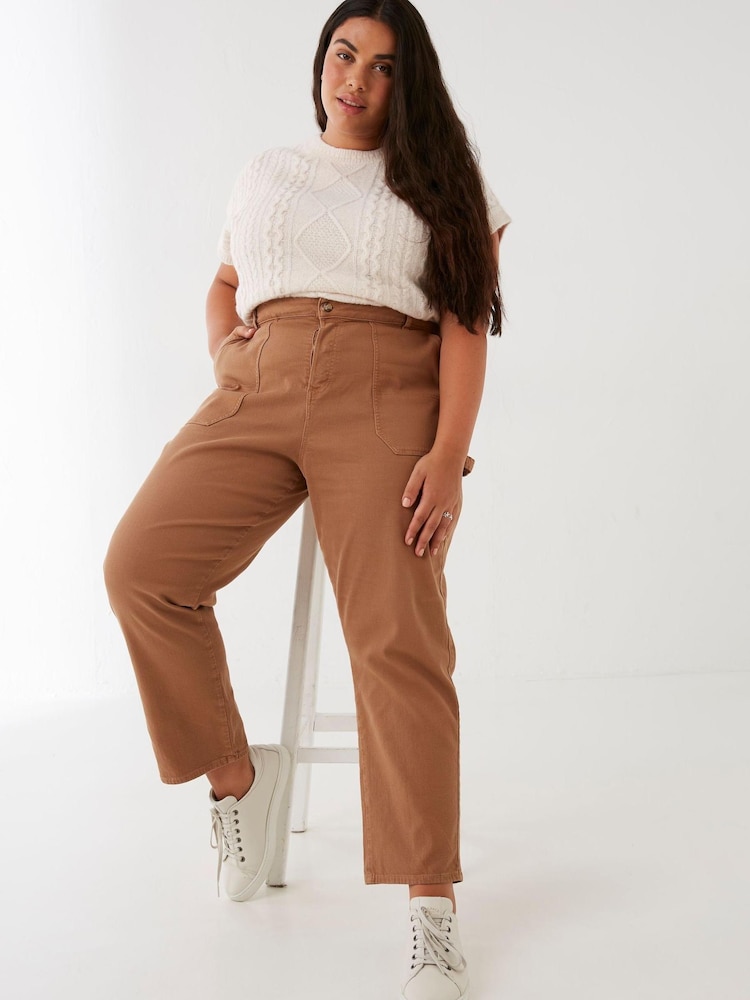 FatFace Brown Peyton Utility Trousers - Image 1 of 2