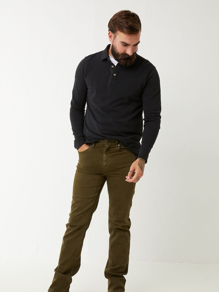 FatFace Green Straight Jeans - Image 1 of 4 FatFace Green Straight Jeans - Image 1 of 4
