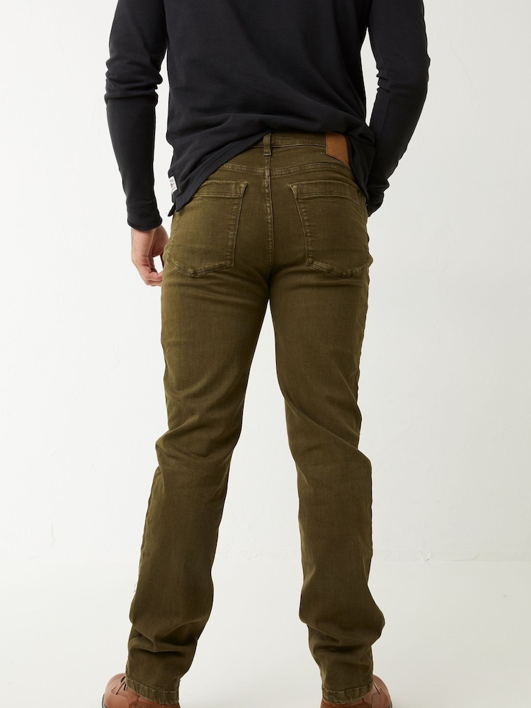 FatFace Green Straight Jeans - Image 2 of 4 FatFace Green Straight Jeans - Image 2 of 4