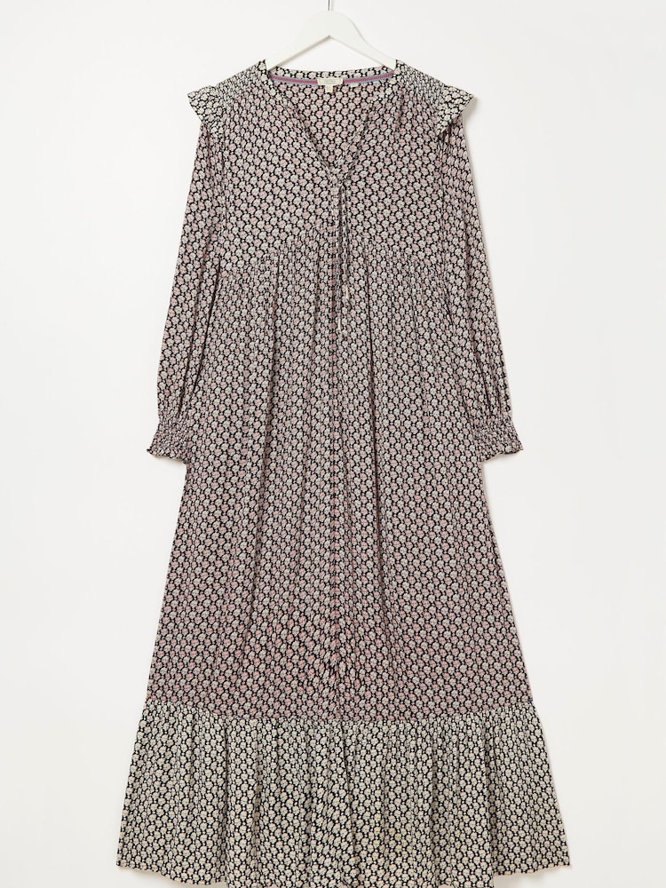 FatFace Black Salsey Geo Maxi Dress - Image 5 of 5 FatFace Black Salsey Geo Maxi Dress - Image 5 of 5
