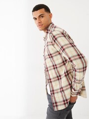 FatFace Natural Chesil Windowpane Shirt - Image 2 of 4