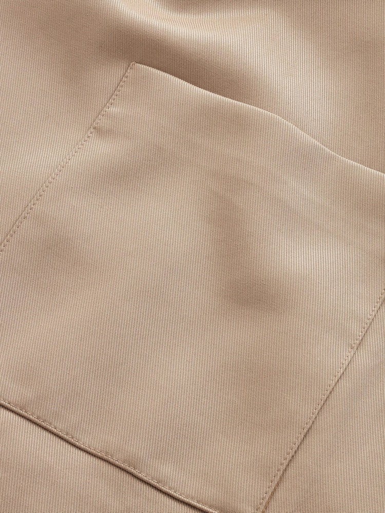 Taupe Brown Relaxed Fit Sheen Blazer - Image 6 of 6