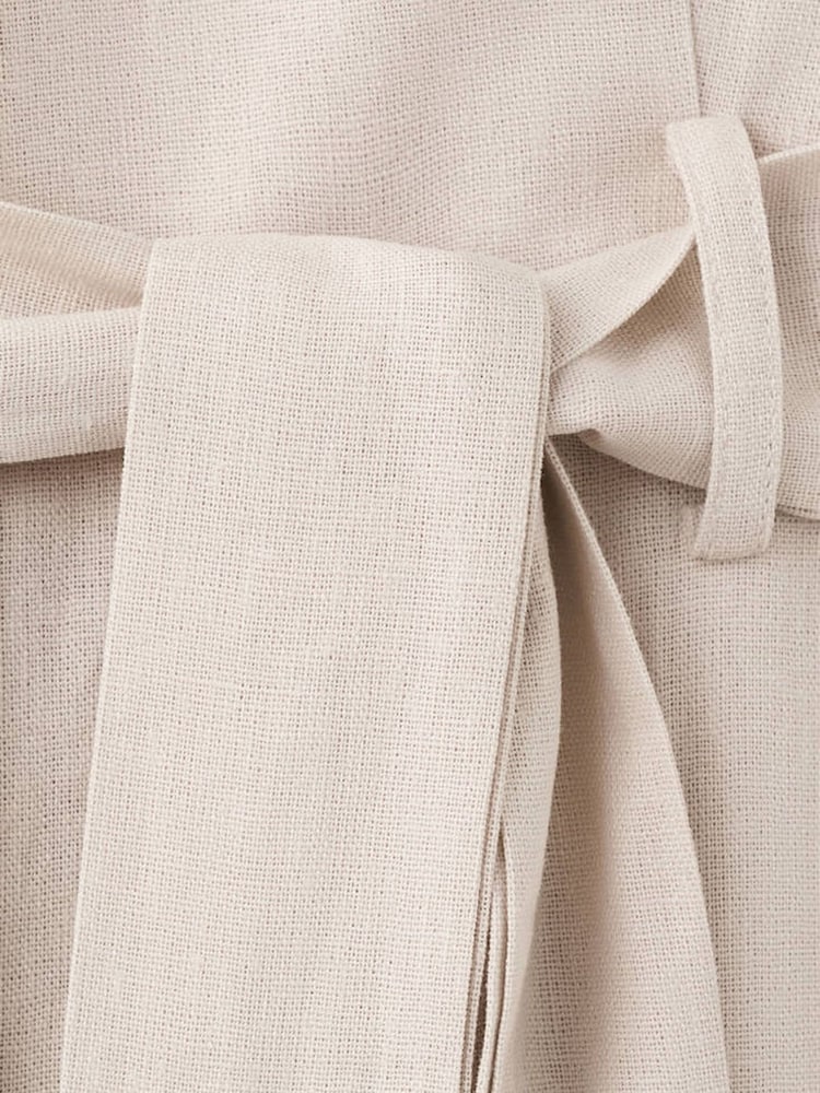 Mango Brown Linen Blend Jumpsuit - Image 3 of 3