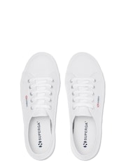 Superga White 2730 Mid Flatform Canvas Trainers - Image 4 of 5