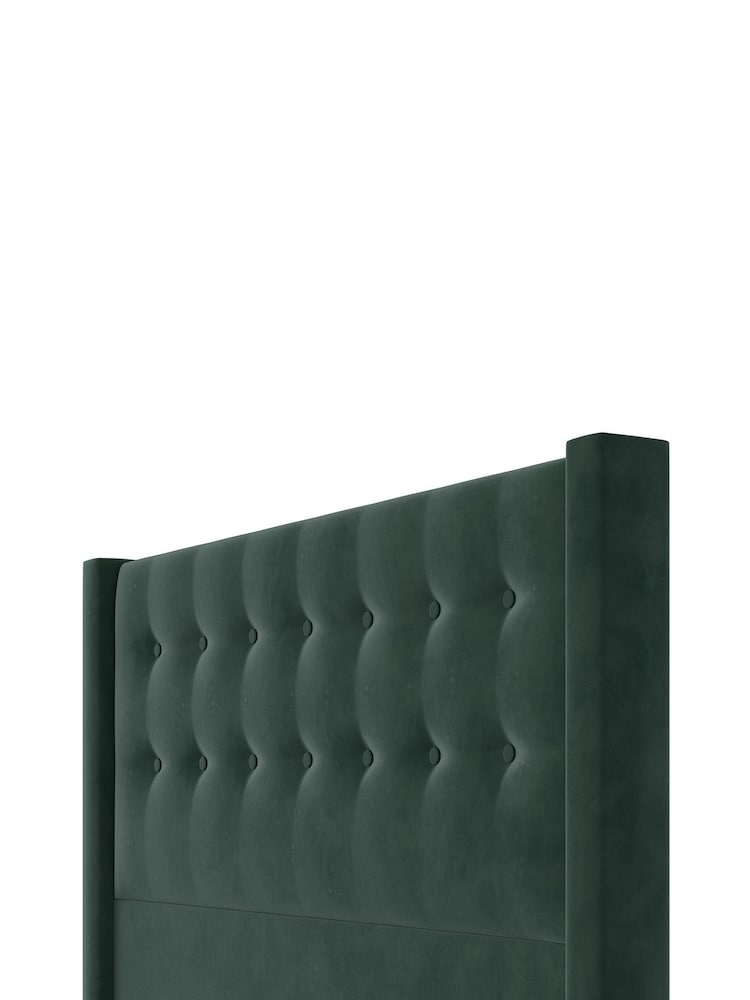 Silentnight Rainforest Green Bloomsbury Luxury Velvet Headboard - Image 3 of 3