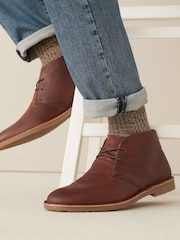 Marrón tostado - Botas safari de cuero - Imagen 1 de 5