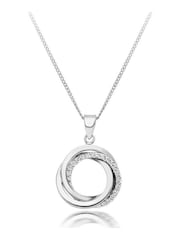 Beaverbrooks 9ct Cubic Zirconia Circle Pendant - Image 1 of 3