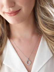 Beaverbrooks 9ct Cubic Zirconia Circle Pendant - Image 2 of 3