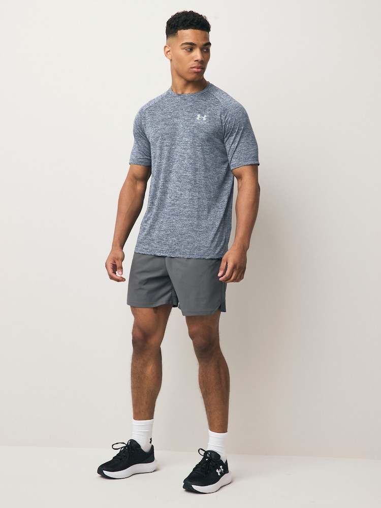 Серый меланж - Футболка Under Armour Tech 2 - Изображение 2 из 5