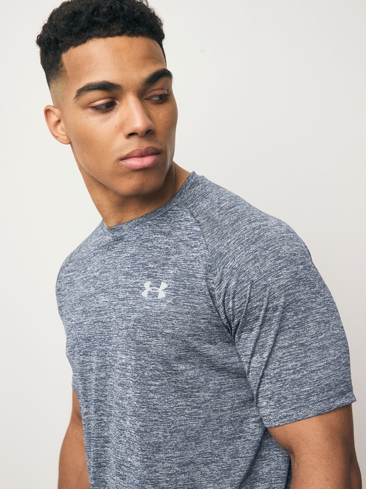 Under Armour Heather Grey Tech 2 T-Shirt - Image 4 of 5