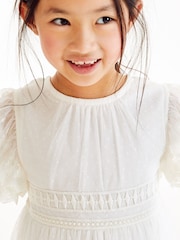 Ivory White Lace Bridesmaid Dress (3-16yrs) - Image 4 of 7