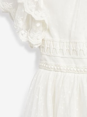 Ivory White Lace Bridesmaid Dress (3-16yrs) - Image 7 of 7