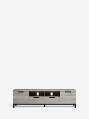 Grey Bronx Up to 80 inch Oak Effect TV Unit - Image 3 of 10