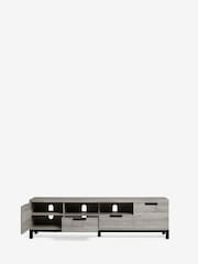 Grey Bronx Up to 80 inch Oak Effect TV Unit - Image 4 of 10