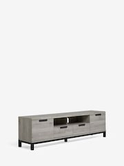 Grey Bronx Up to 80 inch Oak Effect TV Unit - Image 5 of 10