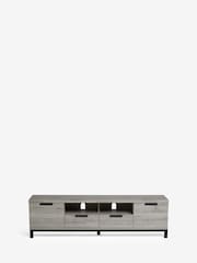 Grey Bronx Up to 80 inch Oak Effect TV Unit - Image 6 of 10