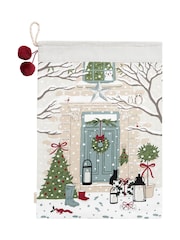 Sophie Allport Tis The Season Christmas 100% Cotton Sack - Image 1 of 1