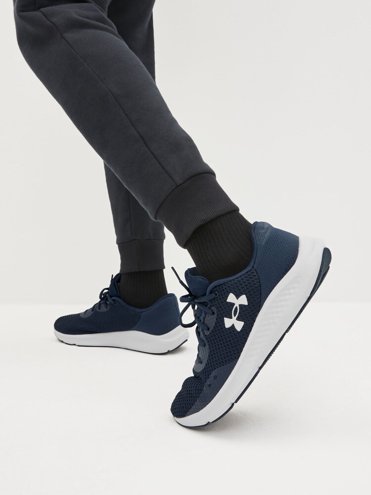 Under Armour Navy Blue Charged Pursuit 3 Trainers - Image 2 of 7