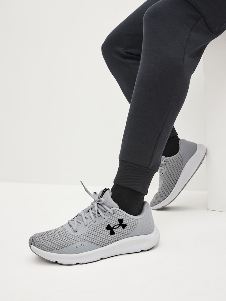 Under Armour Grey Charged Pursuit 3 Trainers - Image 2 of 7