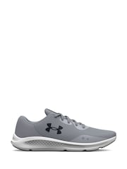 Under Armour Grey Charged Pursuit 3 Trainers - Image 3 of 7