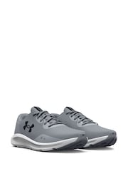 Under Armour Grey Charged Pursuit 3 Trainers - Image 5 of 7
