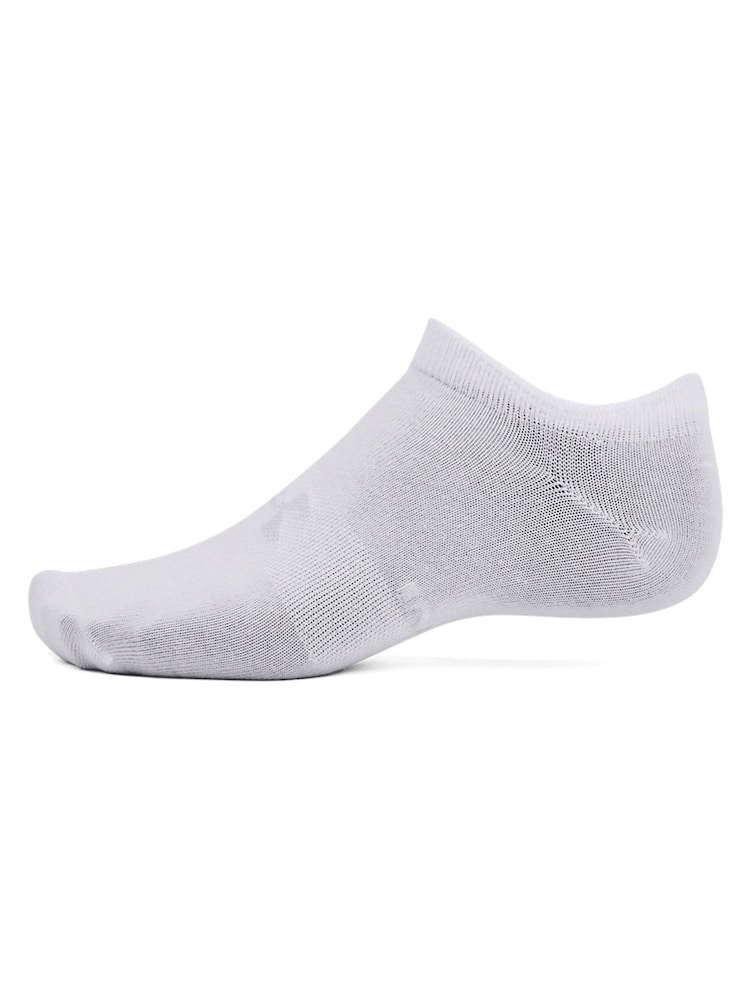 Under Armour White Under Armour Essential No Show Socks 6 Pack - Image 2 of 4
