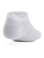 Under Armour White Under Armour Essential No Show Socks 6 Pack - Image 3 of 4