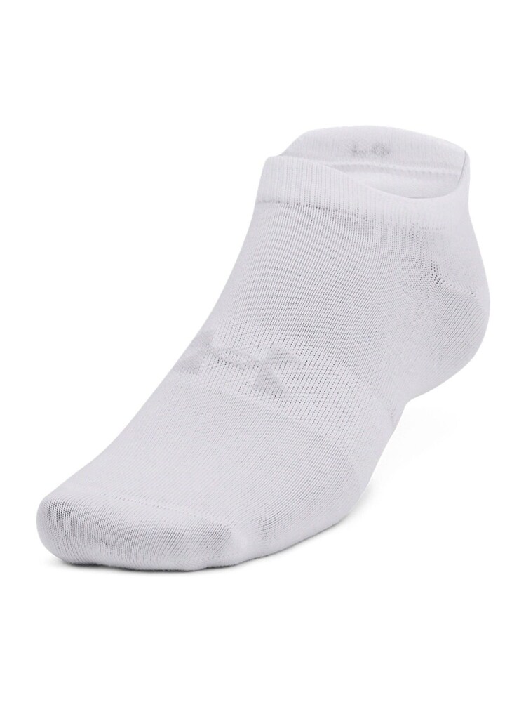 Under Armour White Under Armour Essential No Show Socks 6 Pack - Image 4 of 4