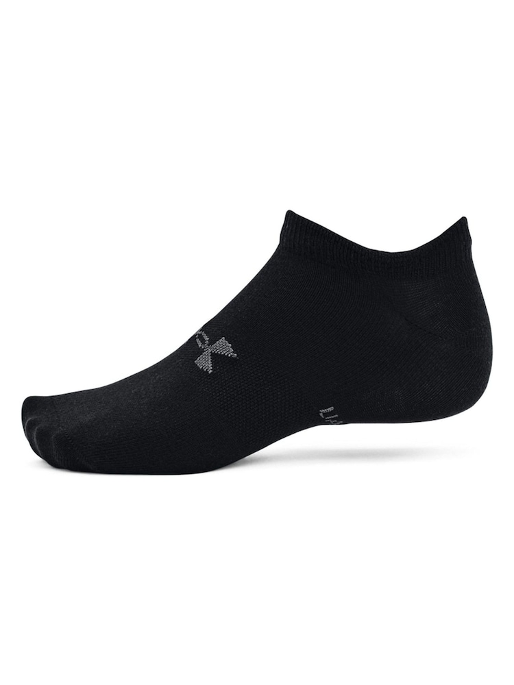 Under Armour Black Under Armour Essential No Show Socks 6 Pack - Image 1 of 3