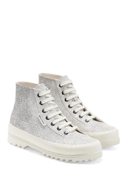 Superga Animal Cotu Alpina Micro Faux Snake Ankle Boots - Image 2 of 5