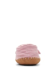 Clarks Pink E Fit Corduroy Baby Soft Strap Shoes - Image 6 of 7