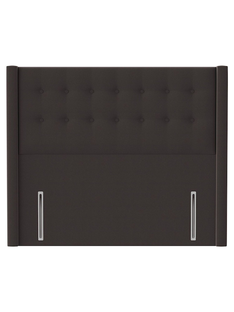 Silentnight Ebony Black Bloomsbury Woven Headboard - Image 1 of 3