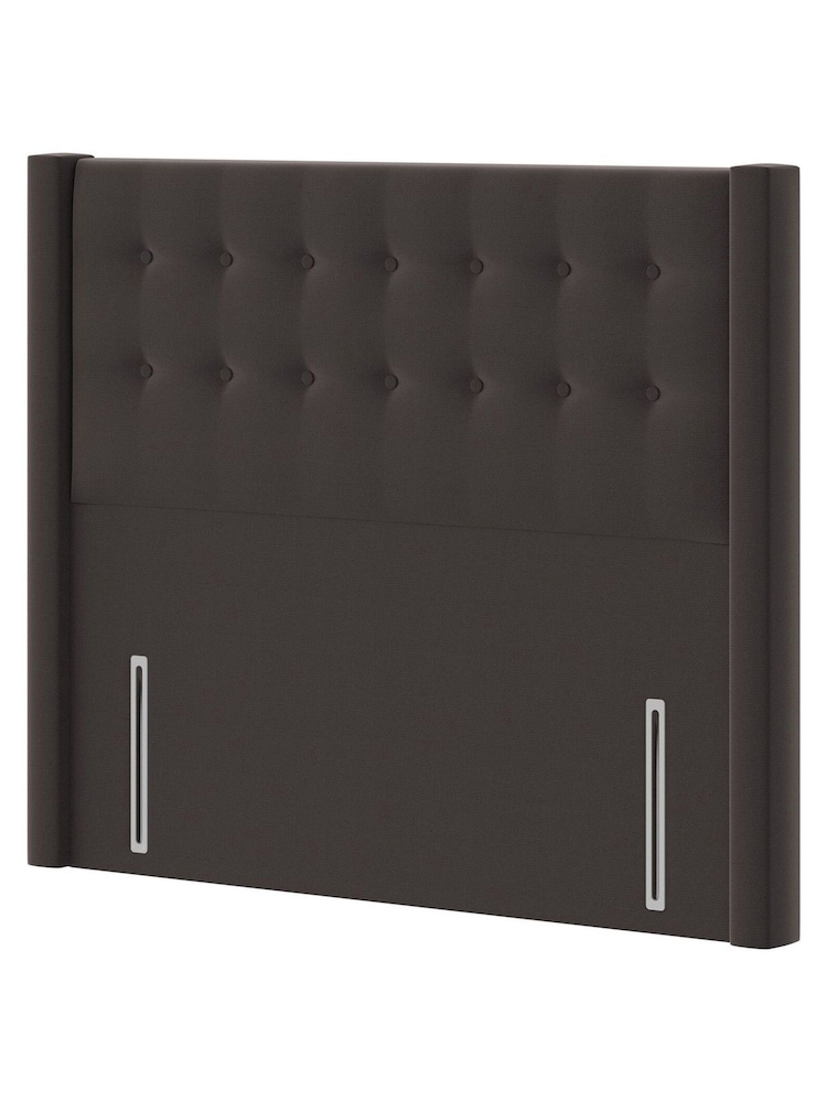 Silentnight Ebony Black Bloomsbury Woven Headboard - Image 2 of 3
