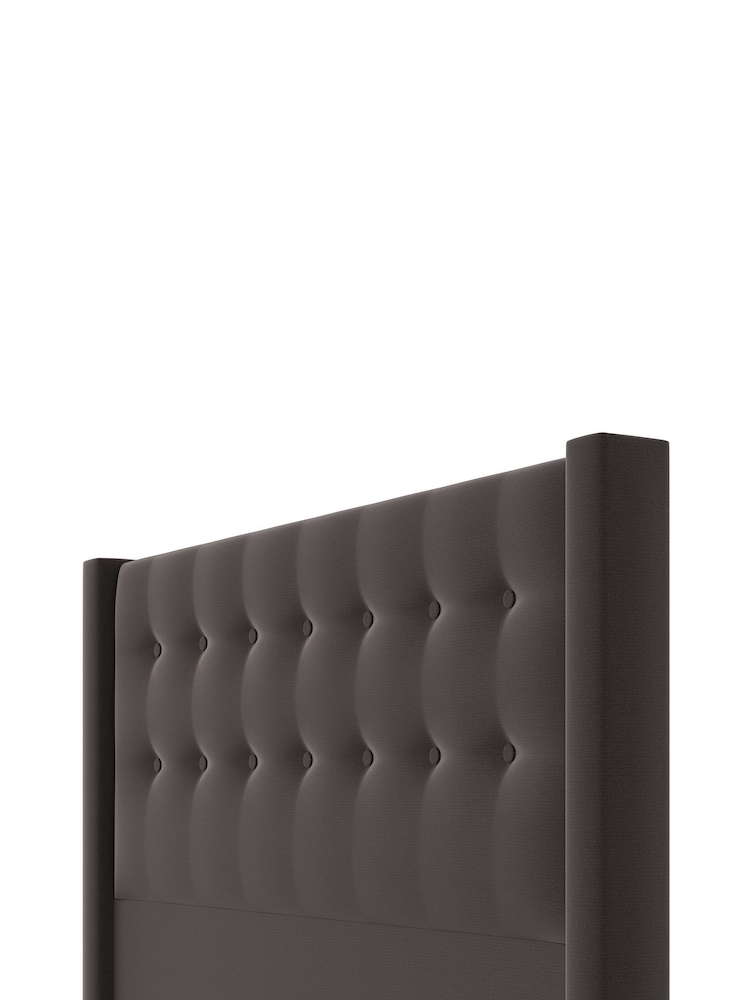 Silentnight Ebony Black Bloomsbury Woven Headboard - Image 3 of 3