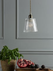 Laura Ashley Aged Brass Callaghan Pendant Small Ceiling Light - Image 2 of 4