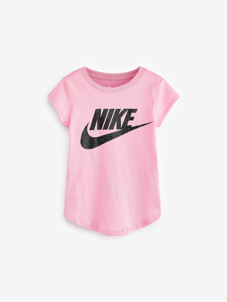 Nike Pink Little Kids Futura T-Shirt - Image 1 of 4