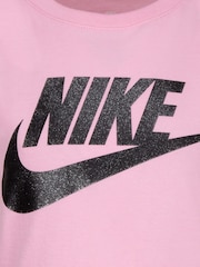 Nike Pink Little Kids Futura T-Shirt - Image 4 of 4