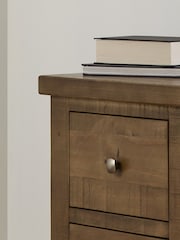 time4sleep White Plank 2 Drawer Wooden Bedside Table - Image 2 of 3