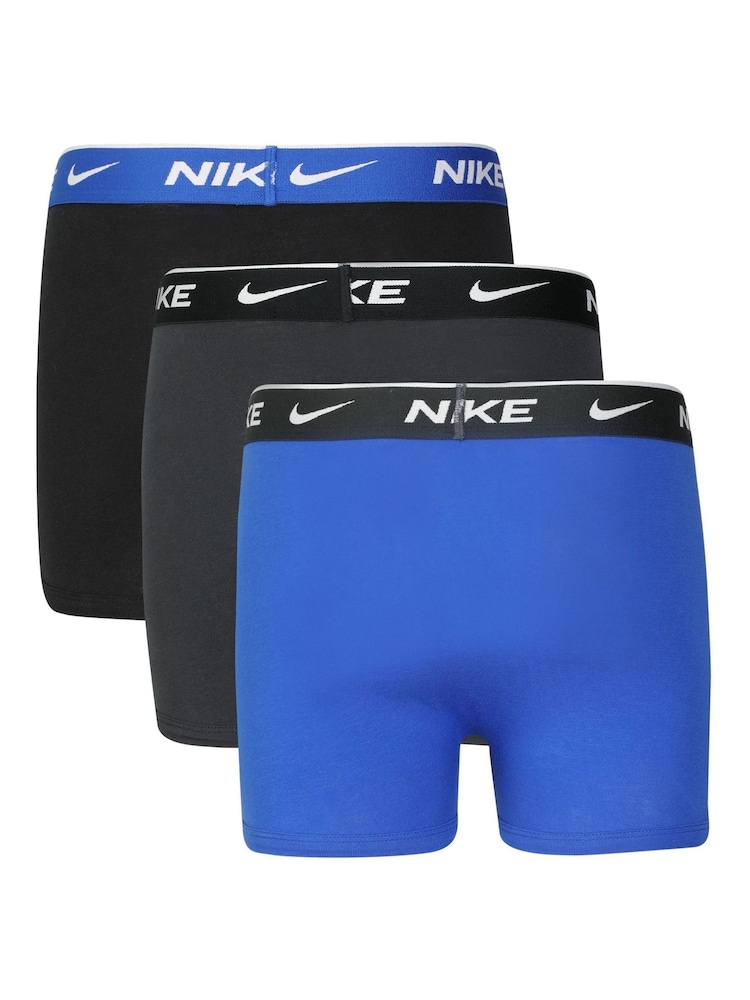 Czarny/niebieski - Nike Kids Boxers 3 Packs - Image 2 of 7