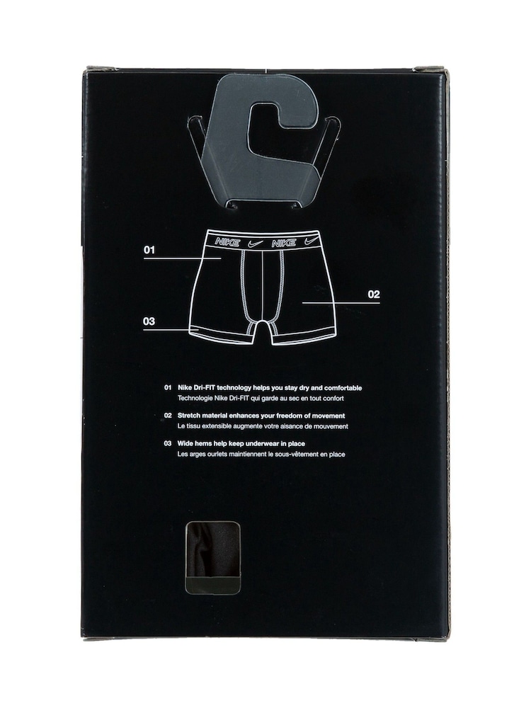 Czarny/niebieski - Nike Kids Boxers 3 Packs - Image 7 of 7