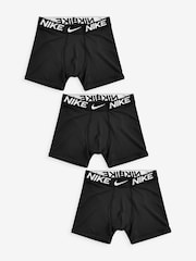 Nike Black Dri-FIT Kids Boxers 3 Pack - Image 1 of 4