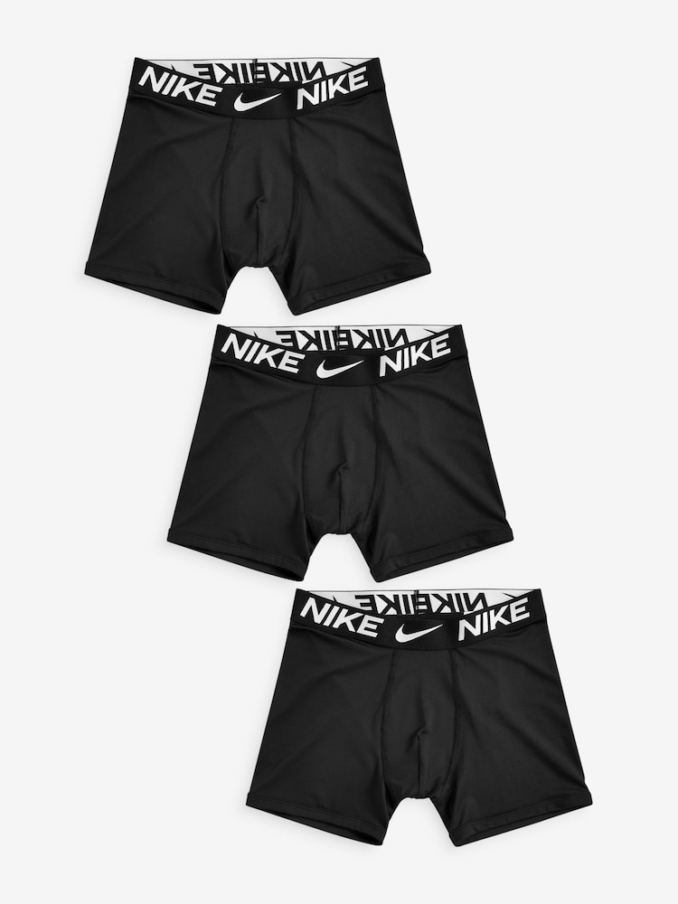 Nike Black Dri-FIT Kids Boxers 3 Pack - Image 1 of 4