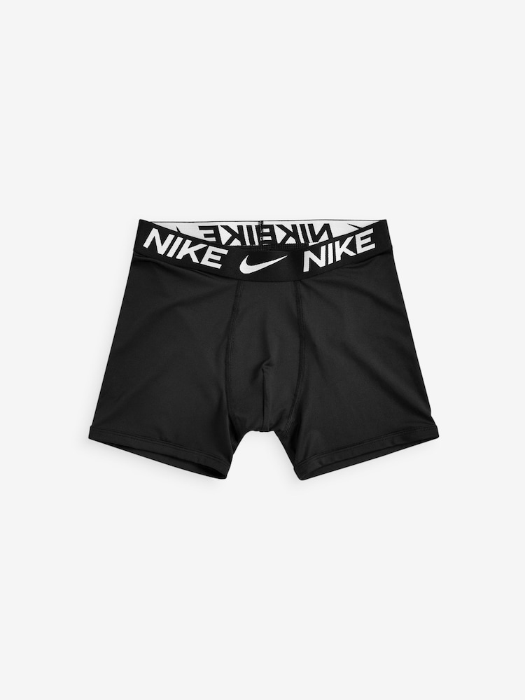 Nike Black Dri-FIT Kids Boxers 3 Pack - Image 2 of 4