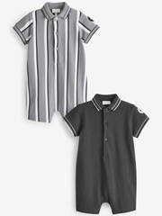Schwarz/Weiß - Strampler für Babys im 2er-Pack - Bild 1 von 5