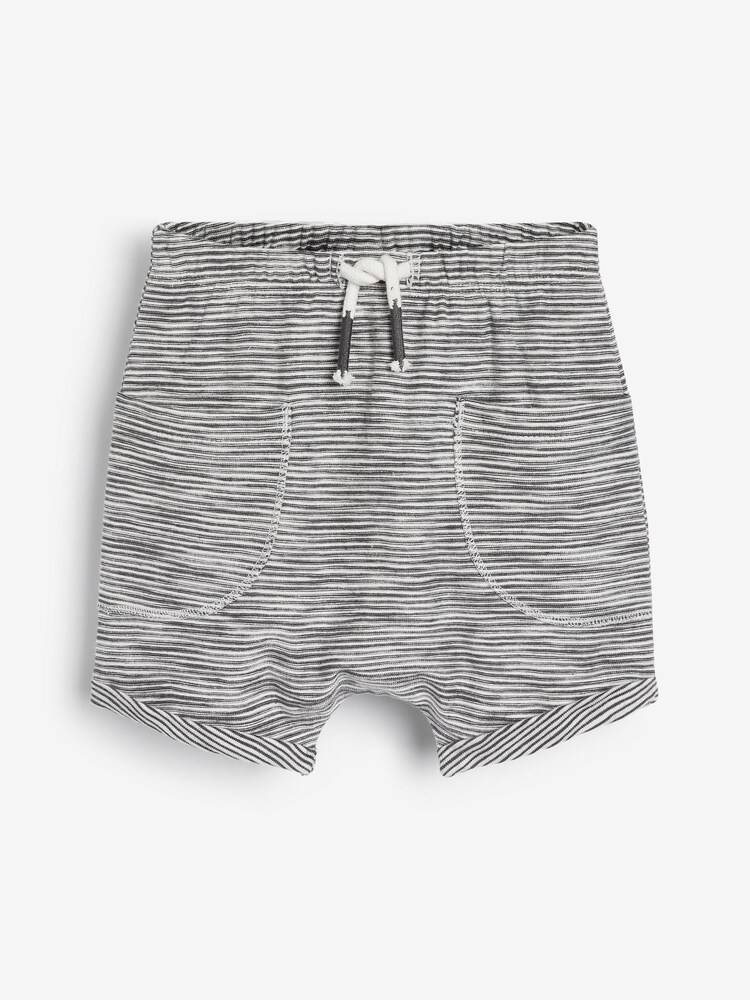 Grey and Navy Blue Baby 4 Pack Shorts - Image 2 of 6