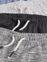 Grey and Navy Blue Baby 4 Pack Shorts - Image 6 of 6