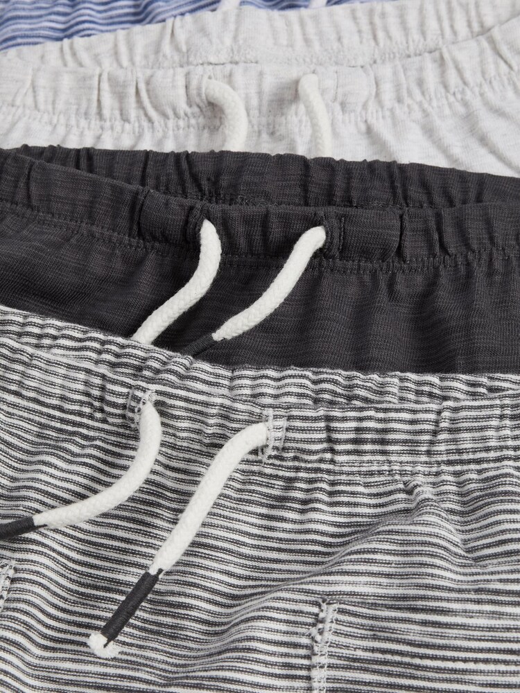 Grey and Navy Blue Baby 4 Pack Shorts - Image 6 of 6
