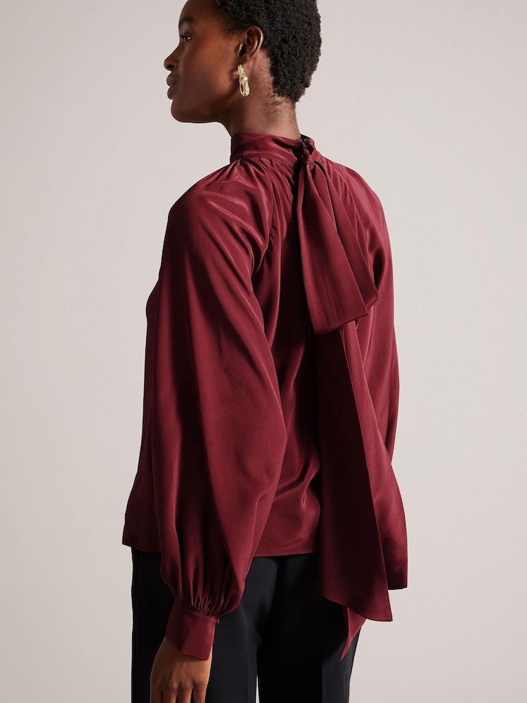 Ted Baker Robbiey Red Pussybow Blouse - Image 2 of 6