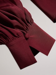 Ted Baker Robbiey Red Pussybow Blouse - Image 5 of 6